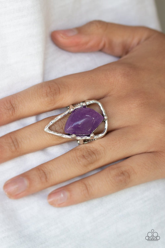 Get the Point-purple-Paparazzi ring
