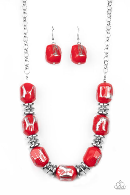 Girl Grit - red - Paparazzi necklace