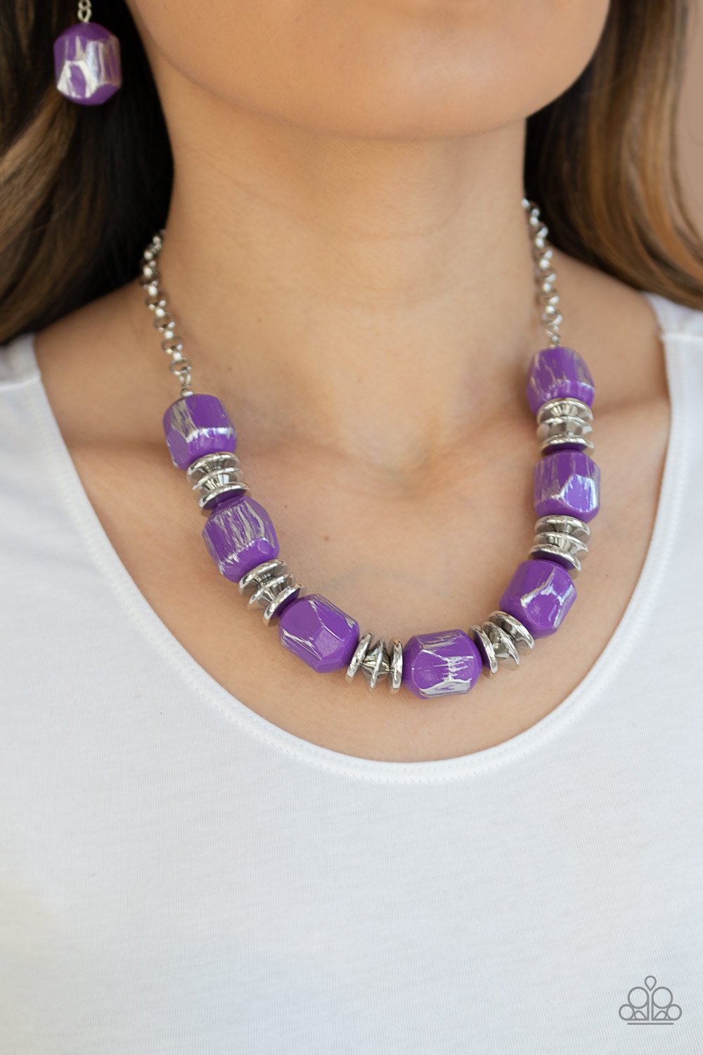 Girl GRIT - purple - Paparazzi necklace