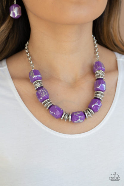 Girl GRIT - purple - Paparazzi necklace