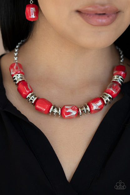 Girl Grit-red-Paparazzi necklace
