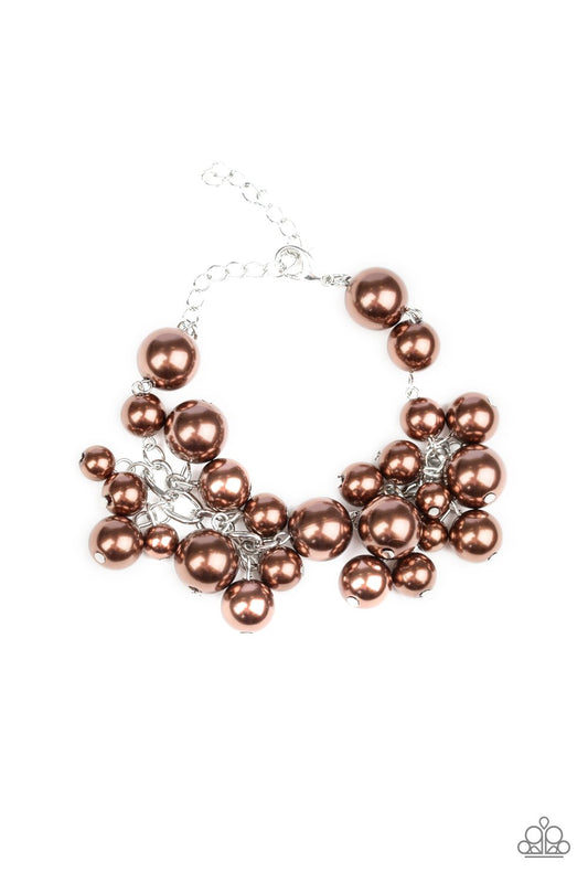 Girls in Pearls-brown-Paparazzi bracelet