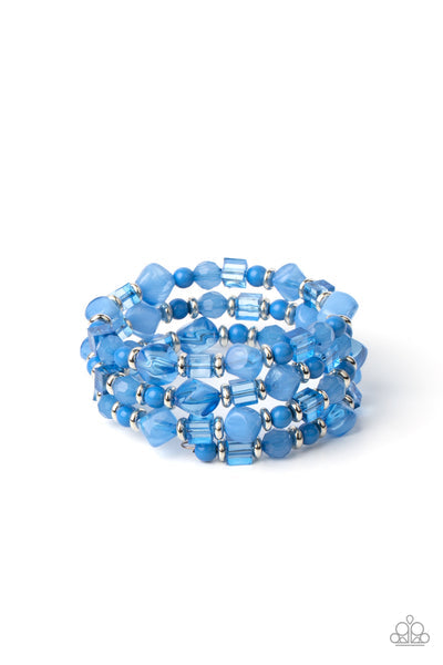 Girly Girl Glimmer - blue - Paparazzi bracelet