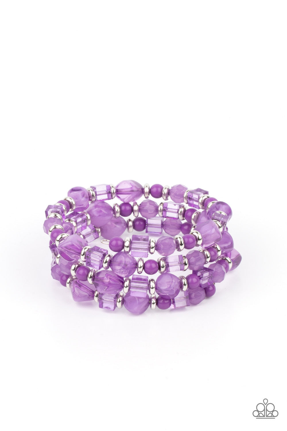 Girly Girl Glimmer - purple - Paparazzi bracelet