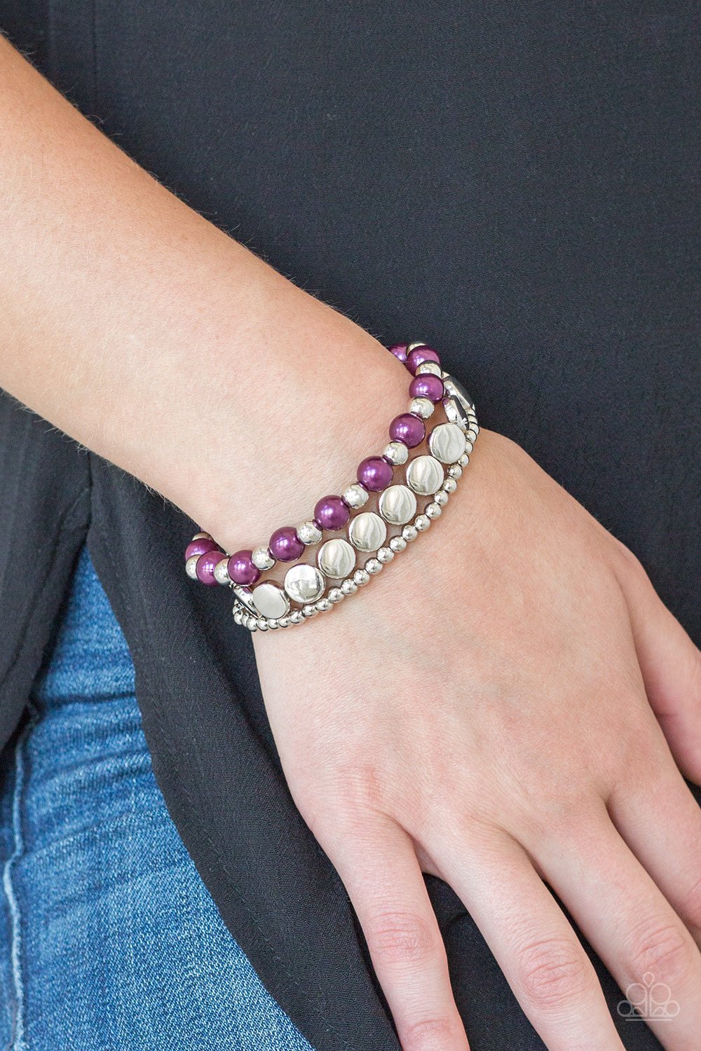 Girly Girl Glamour - purple - Paparazzi bracelet
