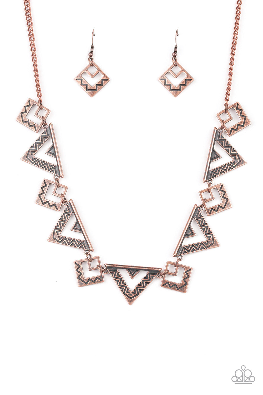Giza Goals - copper - Paparazzi necklace