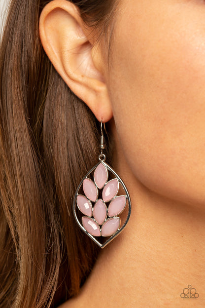 Glacial Glades - pink - Paparazzi earrings