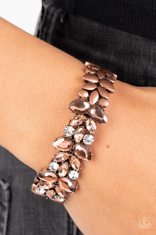 Glacial Gleam - copper - Paparazzi bracelet