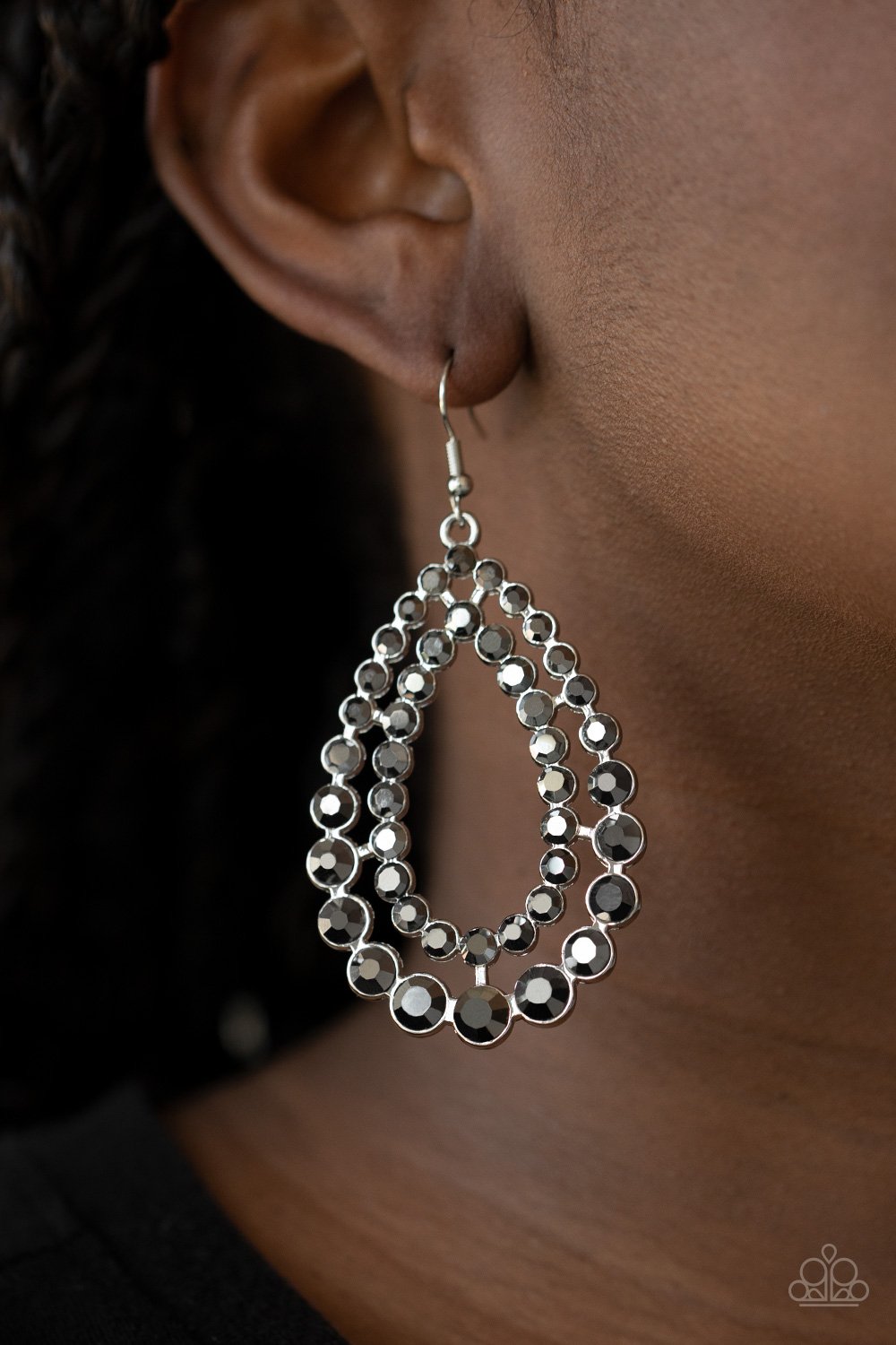 Glacial Glaze-silver-Paparazzi earrings