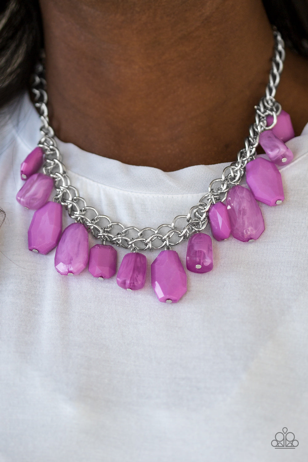 Glacier Goddess - purple - Paparazzi necklace
