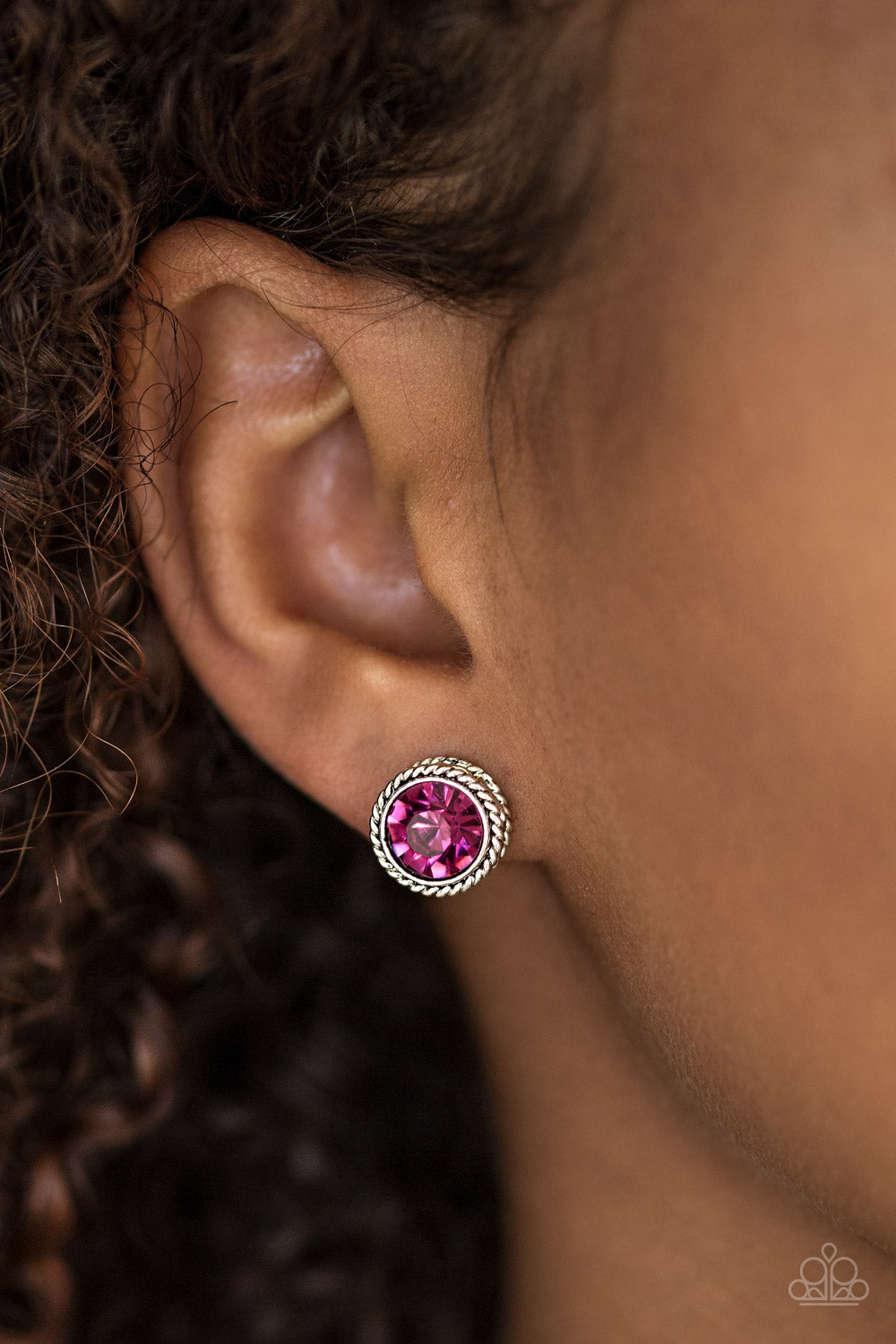 Glam Over - pink - Paparazzi earrings