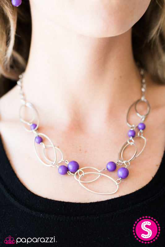 Glam Theory - Purple - Paparazzi necklace