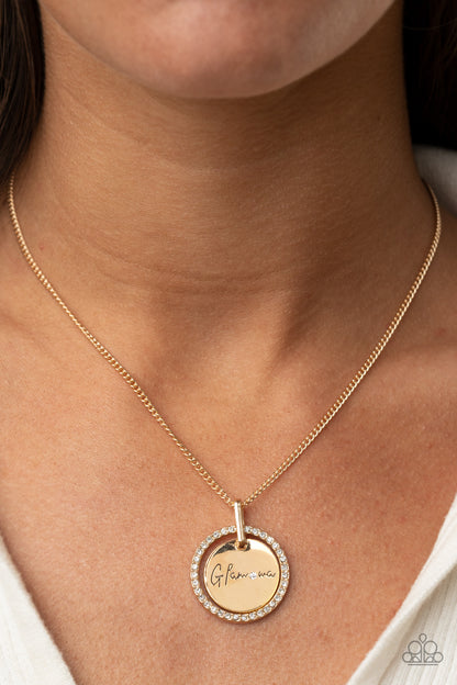 Glam-ma Glamorous - gold - Paparazzi necklace