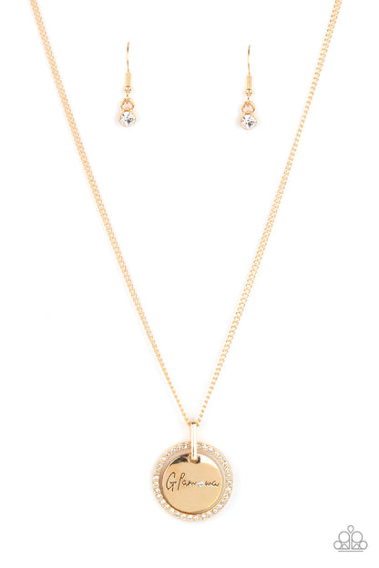Glam-ma Glamorous - gold - Paparazzi necklace