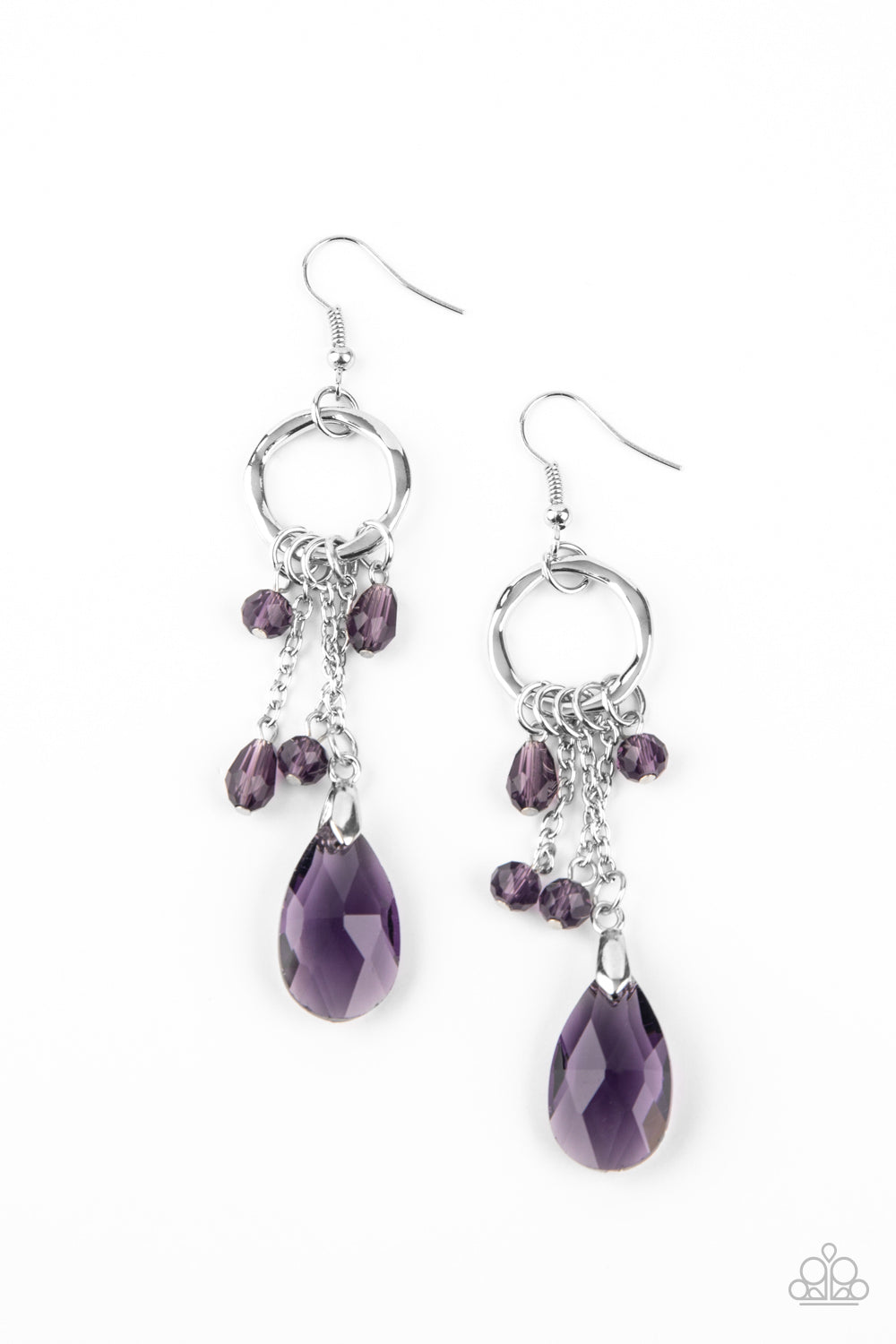 Glammed Up Goddess - purple - Paparazzi earrings