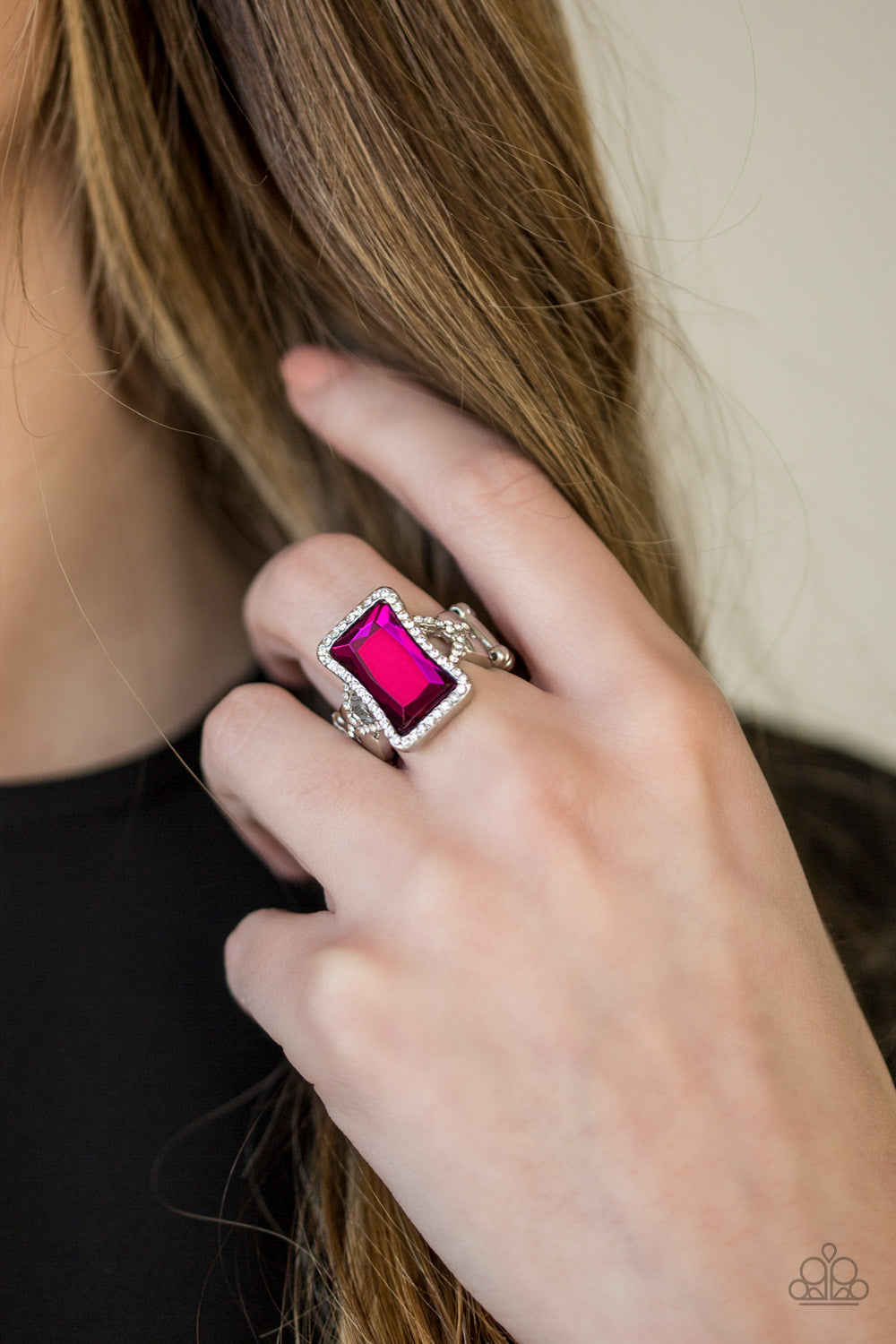 Glamour Icon - pink - Paparazzi ring