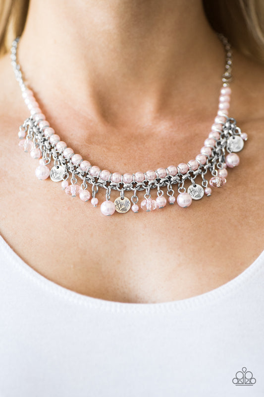 Glamour Trove - pink - Paparazzi necklace