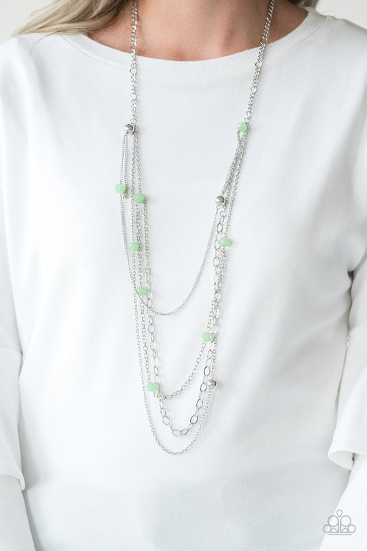 Glamour Grotto - green - Paparazzi necklace