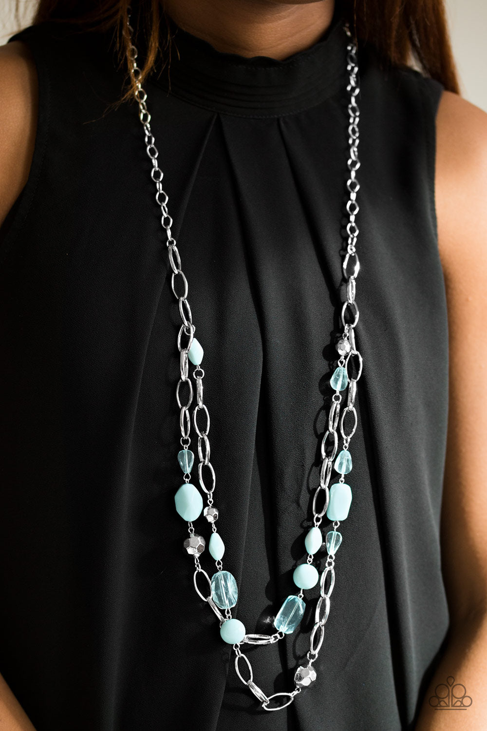 Gleam Weaver - blue - Paparazzi necklace