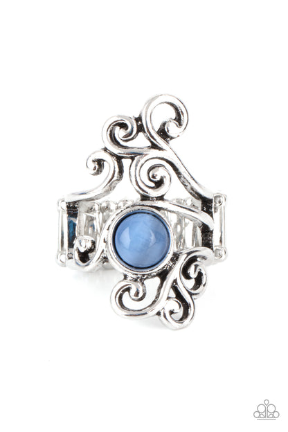 Glimmering Grapevines - blue - Paparazzi ring