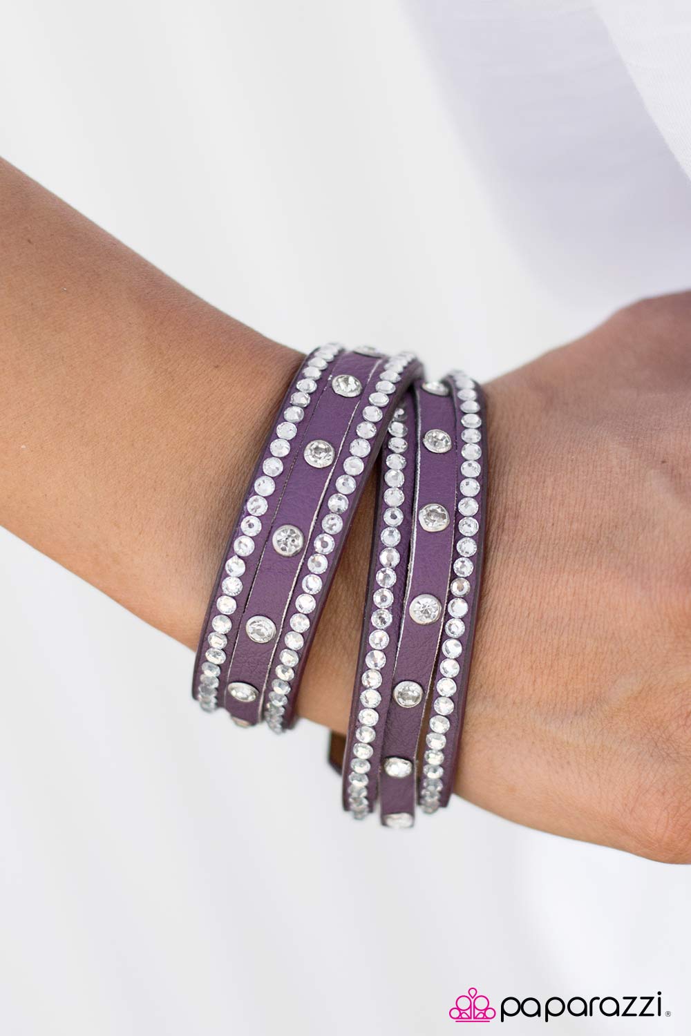 Glitter Band - Purple - Paparazzi bracelet