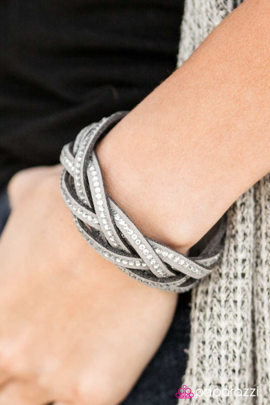 Glitter Patrol - Silver - Paparazzi bracelet