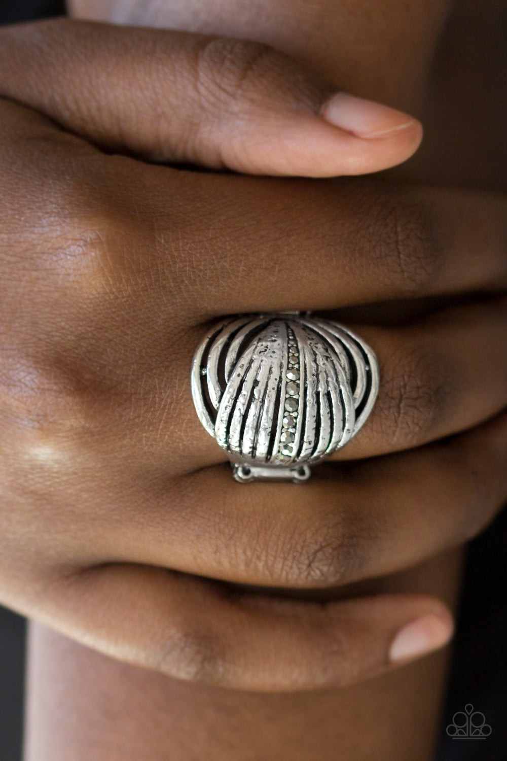 Glitter Tracker - silver - Paparazzi ring