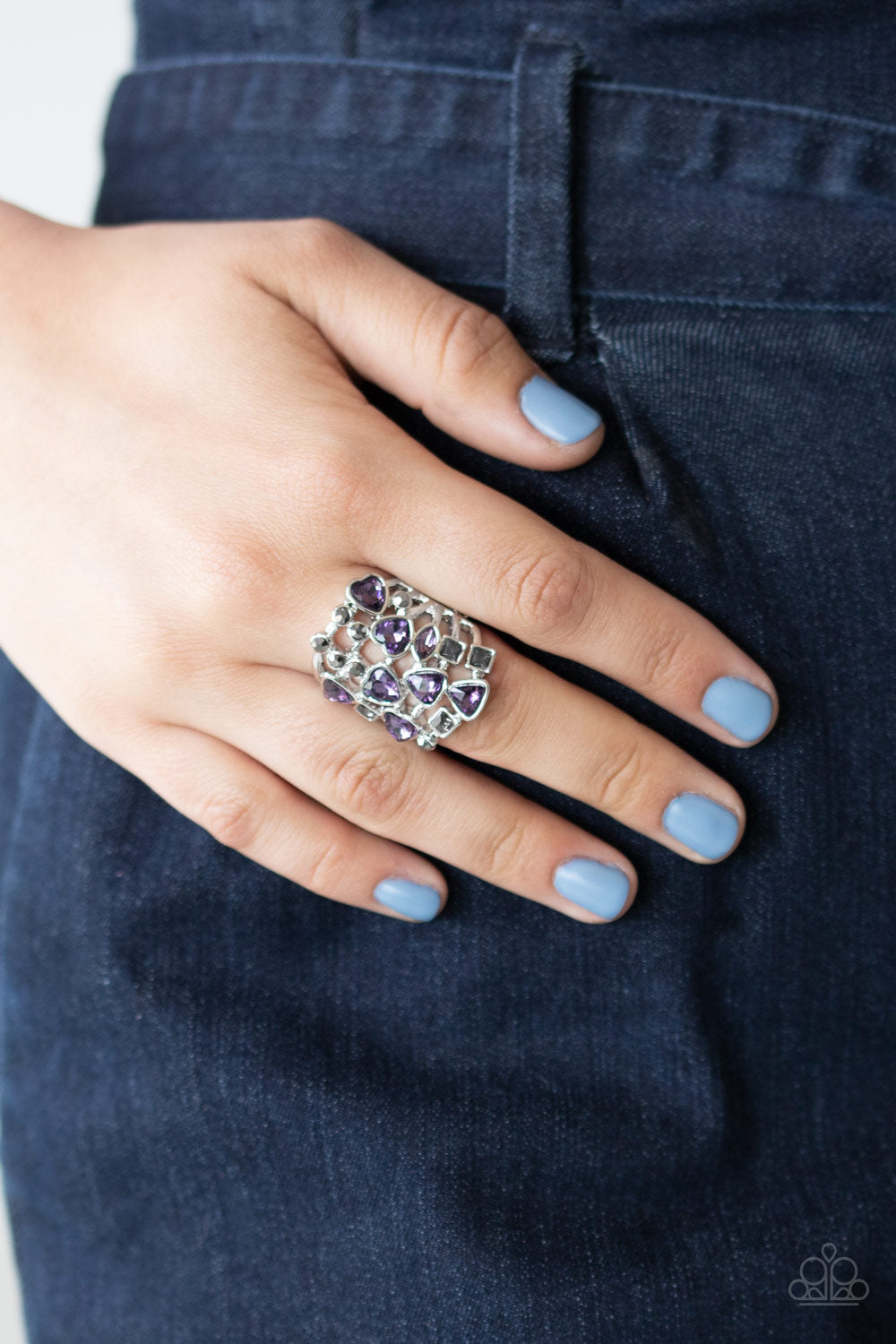 Glitter Flirt - purple - Paparazzi ring