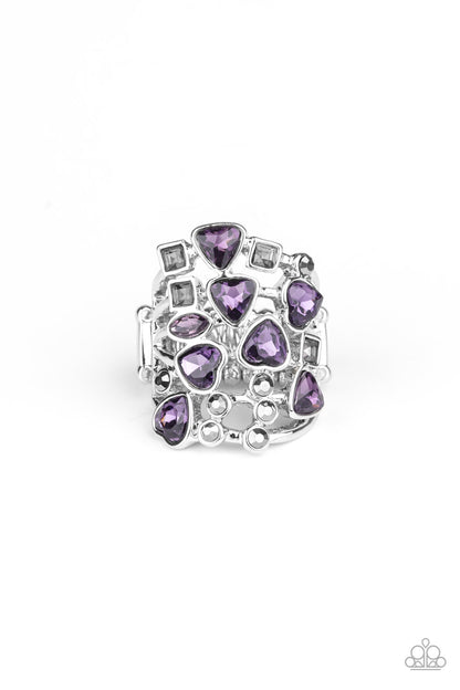 Glitter Flirt - purple - Paparazzi ring