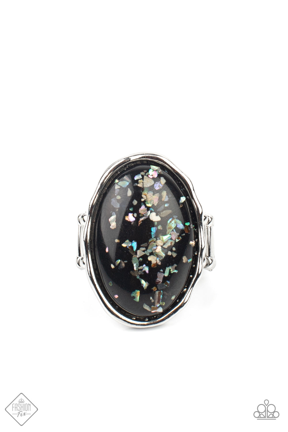 Glittery With Envy - black - Paparazzi ring