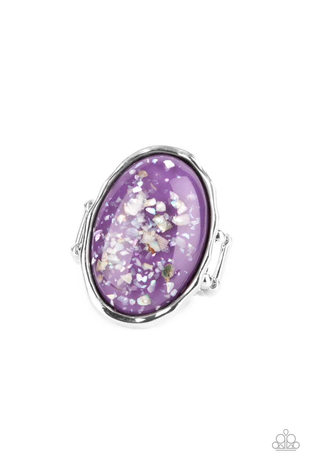 Glittery With Envy - purple - Paparazzi ring