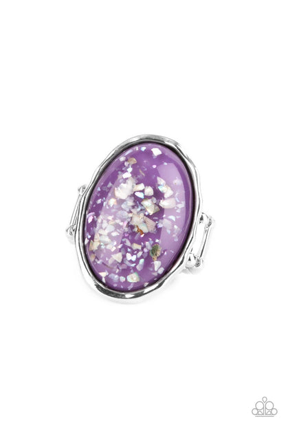 Glittery With Envy - purple - Paparazzi ring