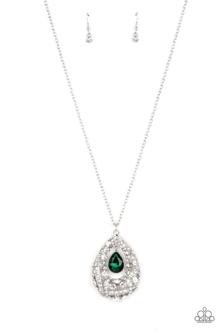 Green moonstone necklace on sale paparazzi