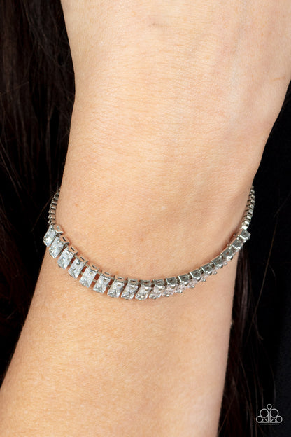 Glitz and Glimmer - white - Paparazzi bracelet