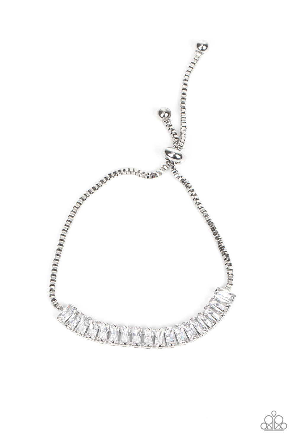 Glitz and Glimmer - white - Paparazzi bracelet