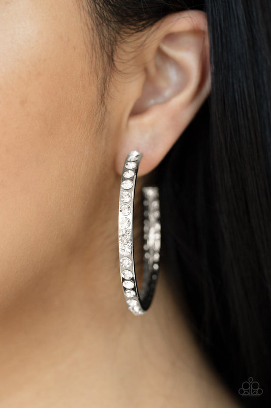 Global Gleam-white-Paparazzi earrings