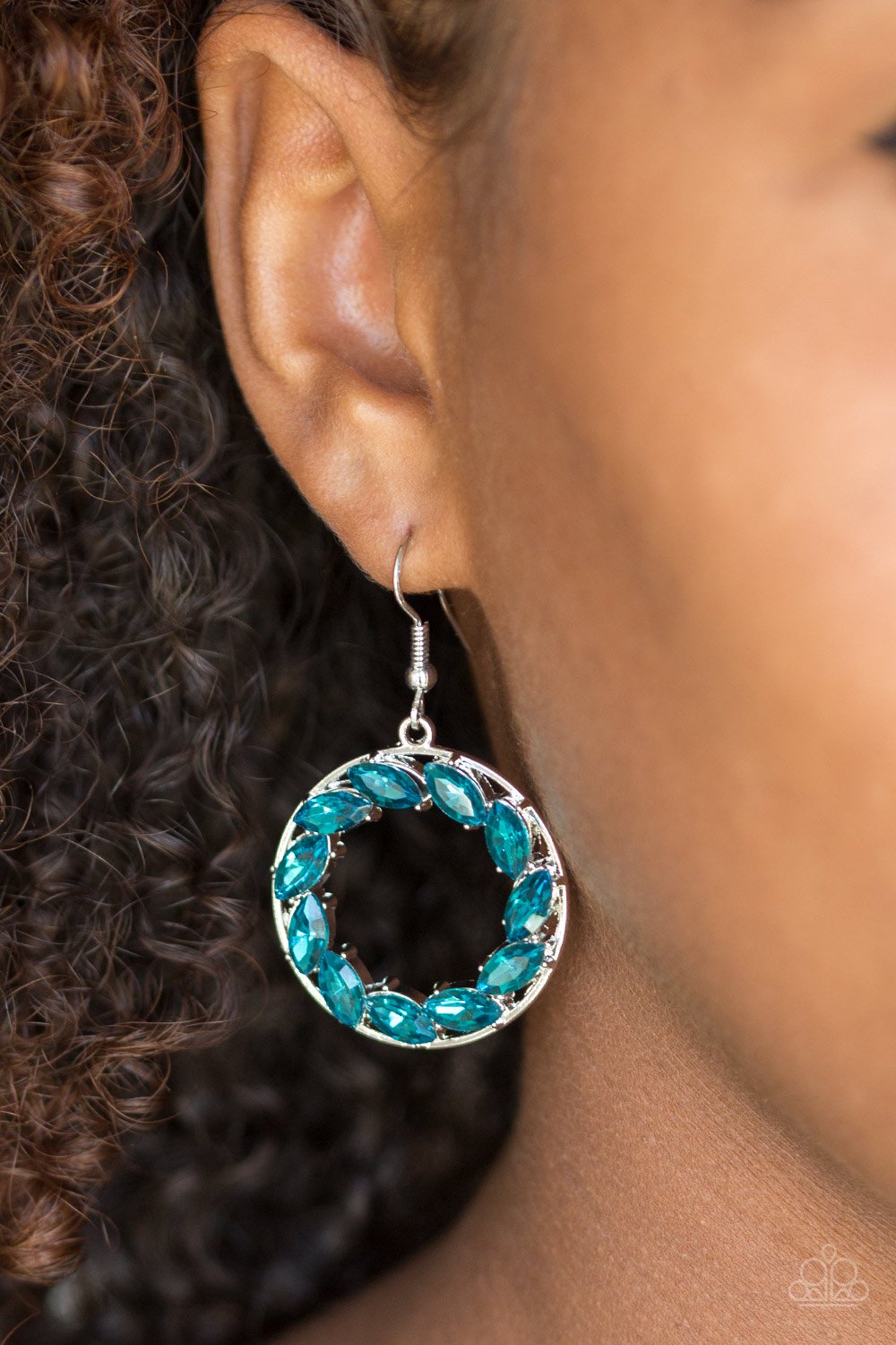 Global Glow - blue - Paparazzi earrings