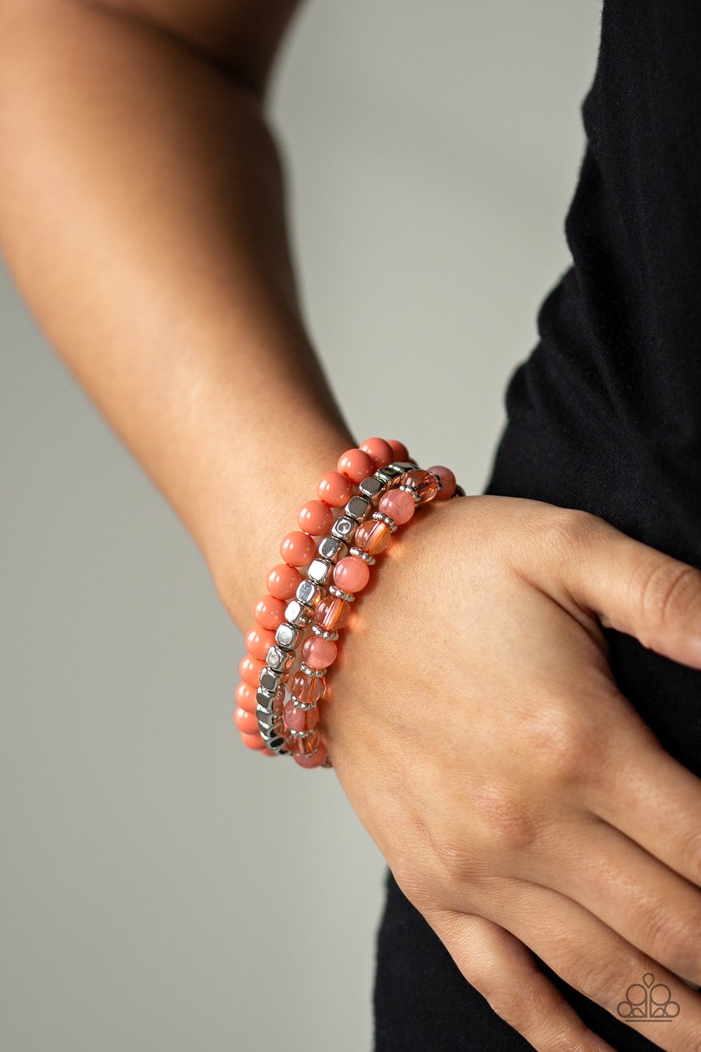 Globetrotter Glam-orange-Paparazzi bracelet