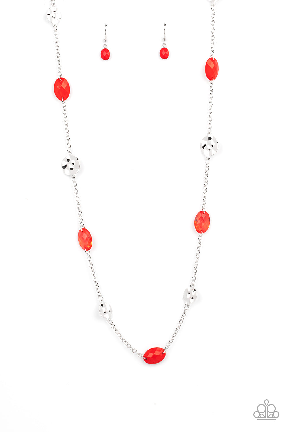 Glossy Glamorous - red - Paparazzi necklace