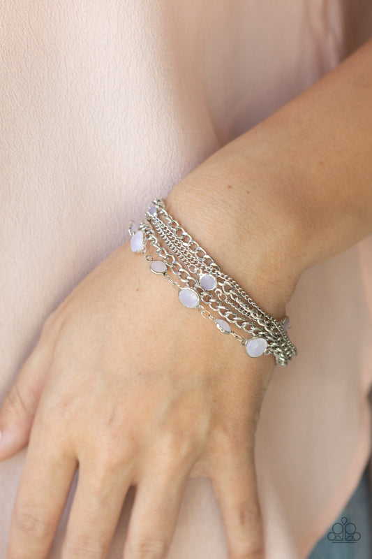 Glossy Goddess - white - Paparazzi bracelet