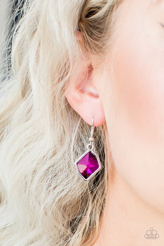 Glow It Up - pink - Paparazzi earrings
