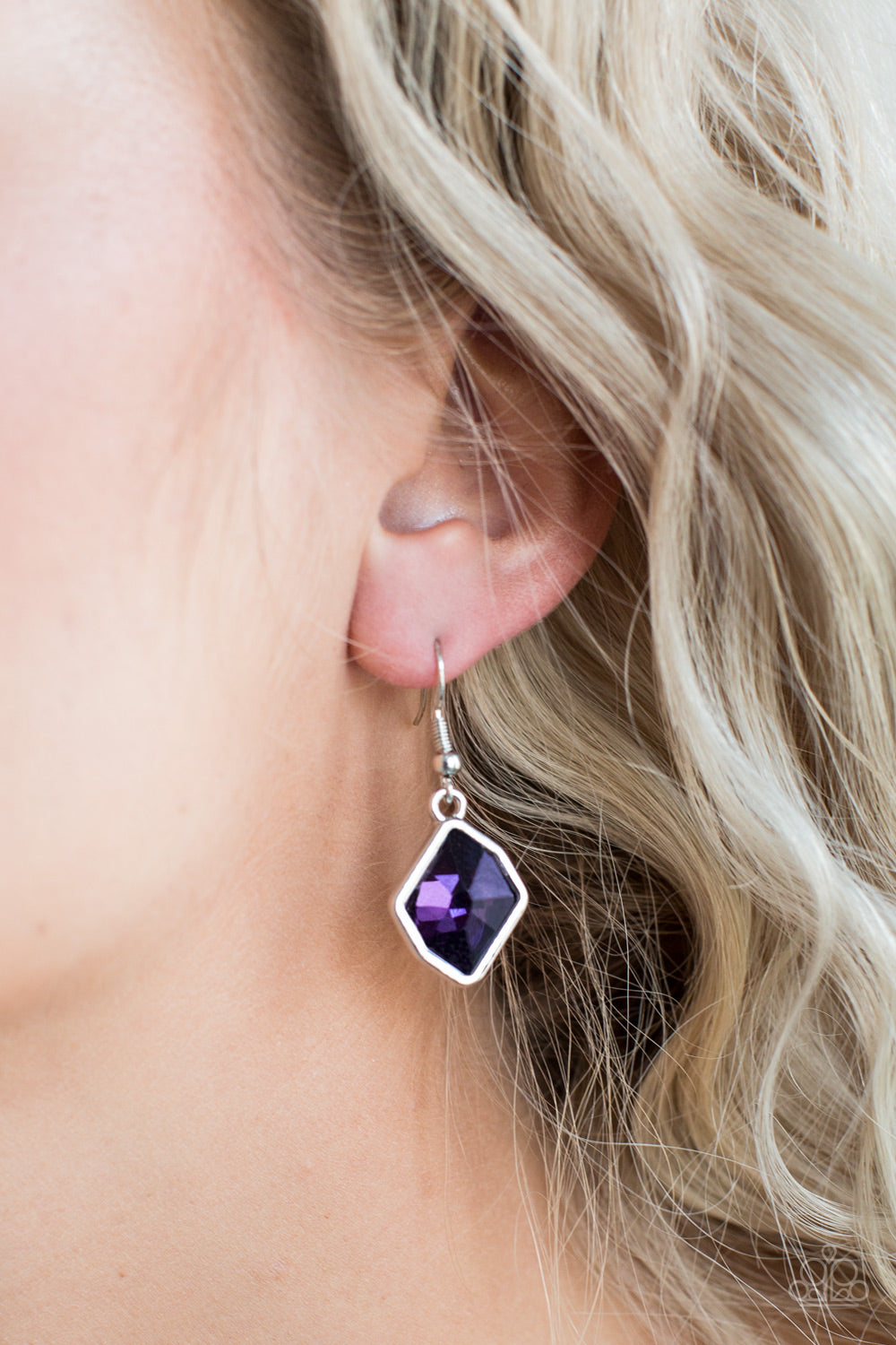 Glow It Up - purple - Paparazzi earrings