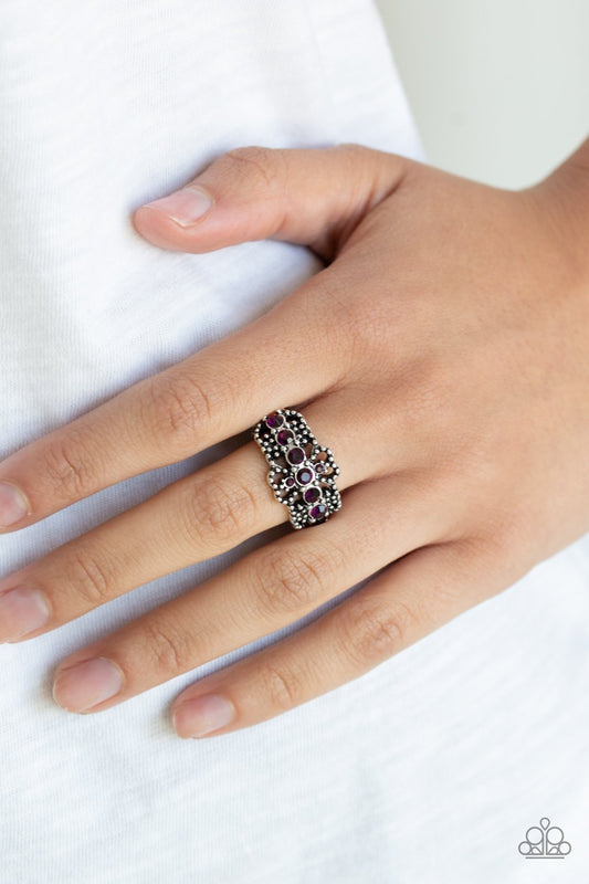 Glow Your Mind-purple-Paparazzi ring