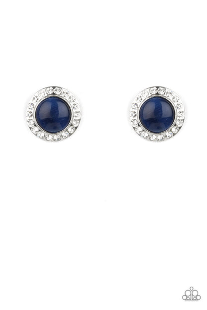 Glowing Dazzle - blue - Paparazzi earrings