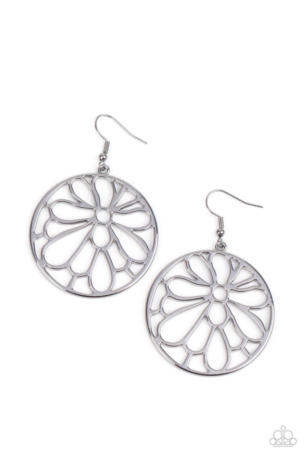 Glowing Glades - silver - Paparazzi earrings