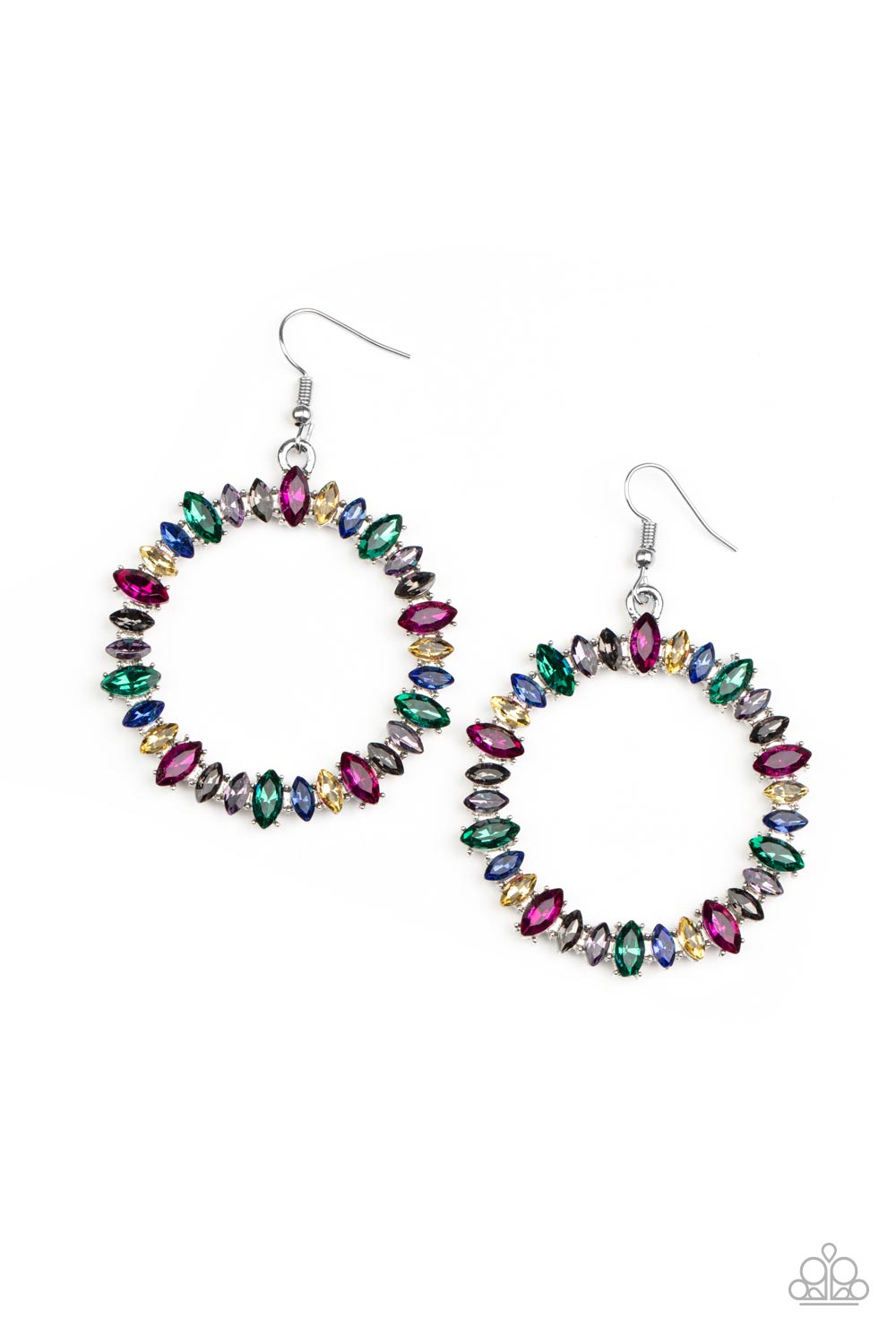 Glowing Reviews - multi - Paparazzi earrings