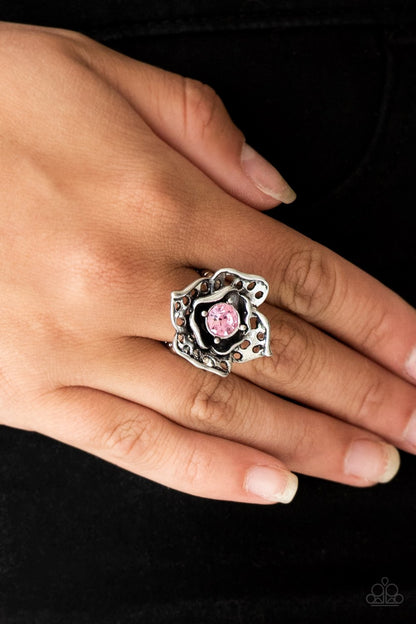 Glowing Gardens-pink-Paparazzi ring