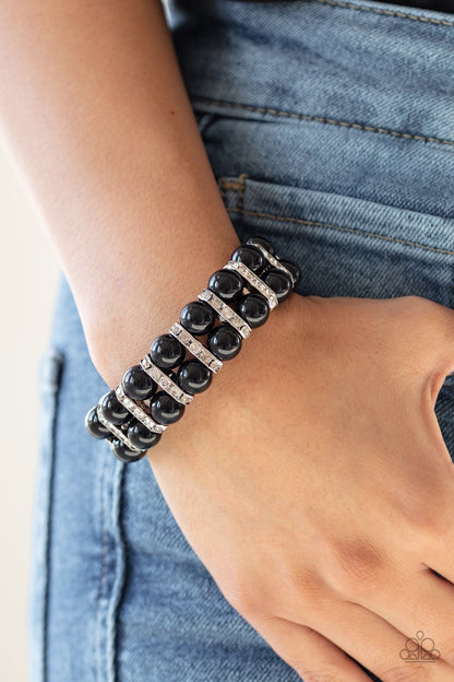 Glowing Glam-black-Paparazzi bracelet