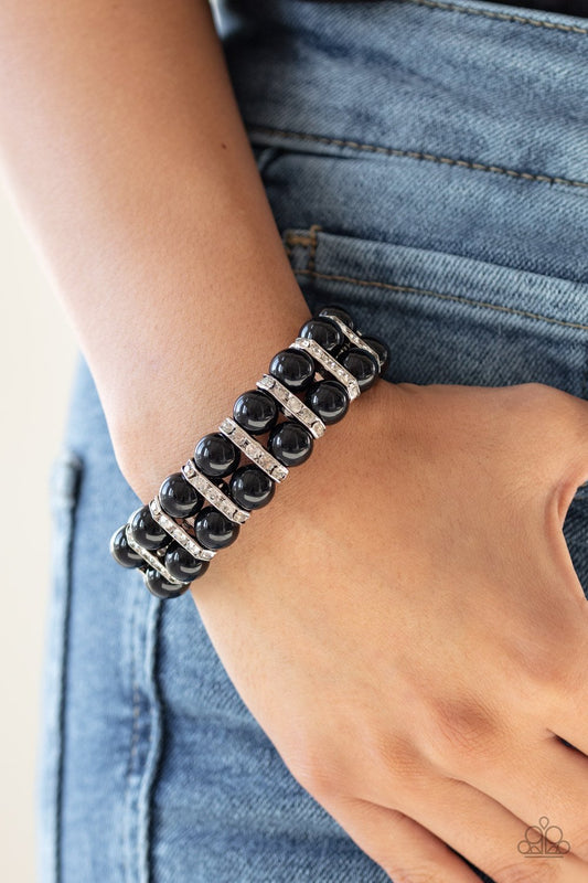 Glowing Glam-black-Paparazzi bracelet
