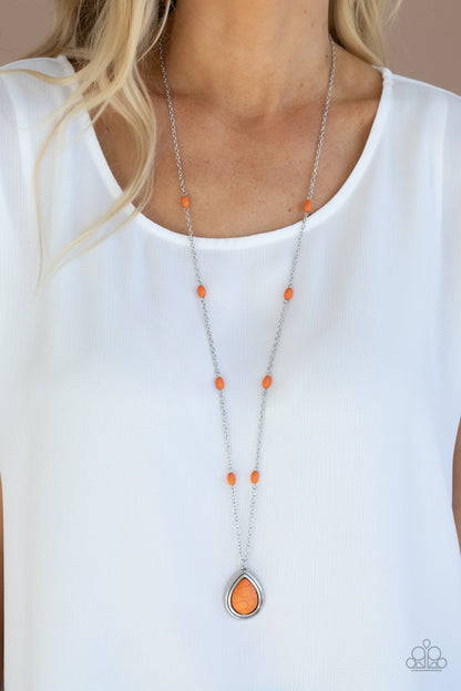 Go Tell It On The MESA - orange - Paparazzi necklace